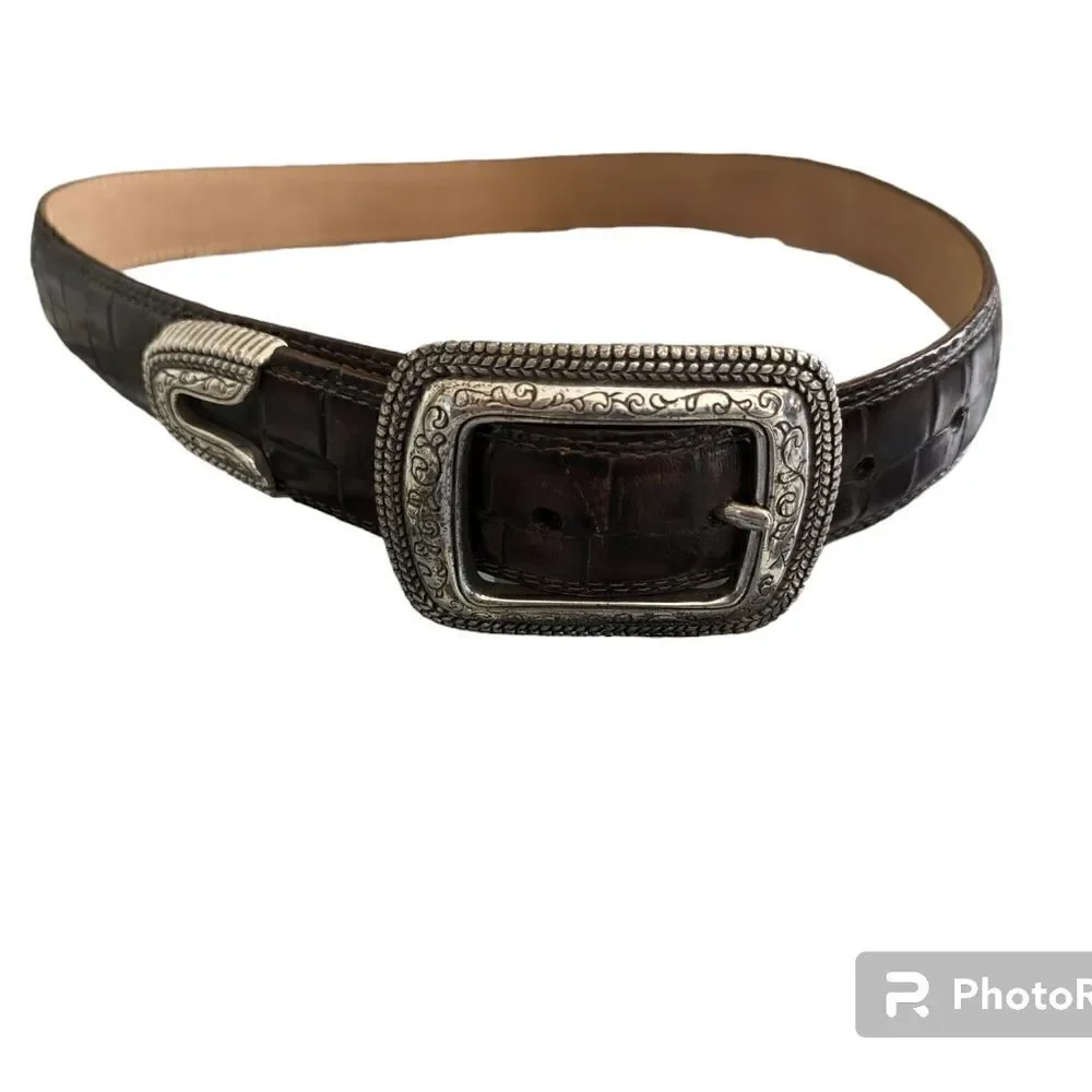 Brighton belt brand new size small with silver accents